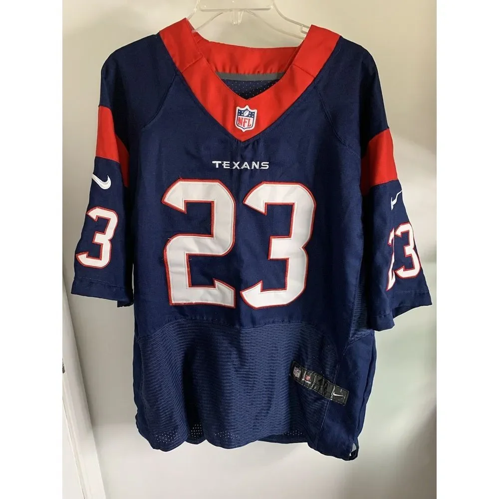 Arian Foster Houston Texans‎ NWOT Navy Blue Nike Authentic Elite Jersey Size 40